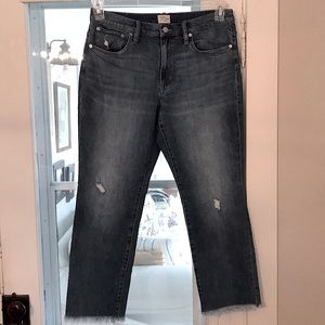 J Crew Slim Boyfriend Jean - Frayed Hem
